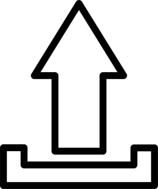 Web simgesi yükle, basit vektör illüstrasyonu 