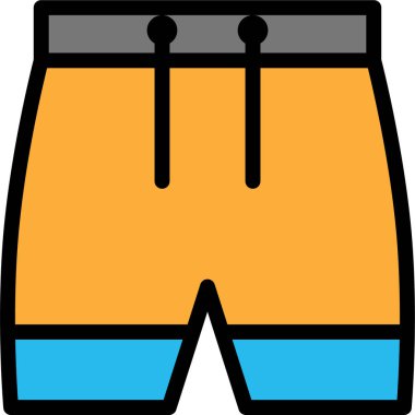 Şort. Web simgesi basit illüstrasyon