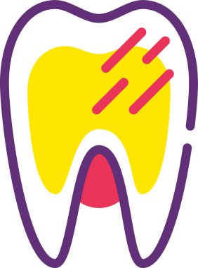 Diş. Web simgesi basit illüstrasyon