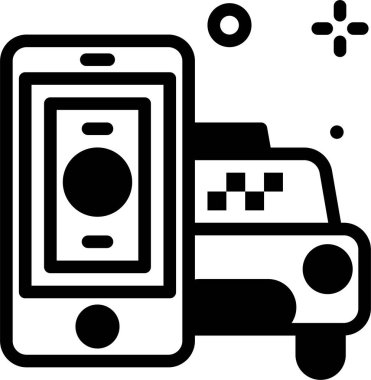 - Araba. Web simgesi basit illüstrasyon