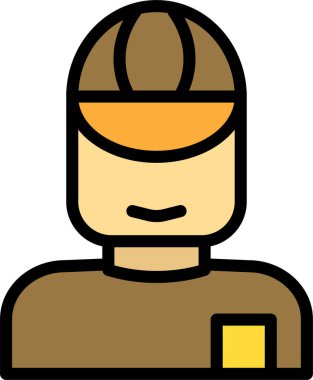 avatar. Web simgesi basit illüstrasyon