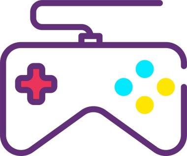 Oyun kolu. Web simgesi basit illüstrasyon