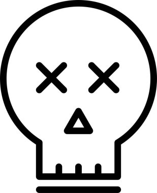 Üzgün surat. Basit tasarım