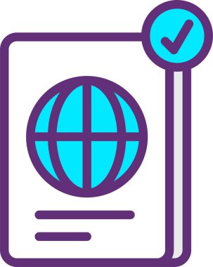 Küre. Web simgesi basit illüstrasyon