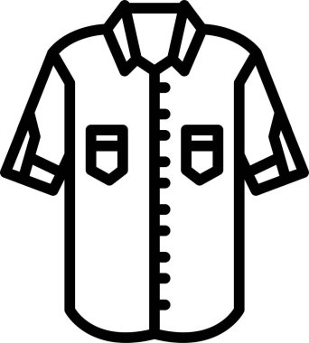 Gömlek. Web simgesi basit illüstrasyon