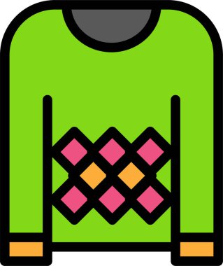 giysi web simgesi, basit vektör illüstrasyonu