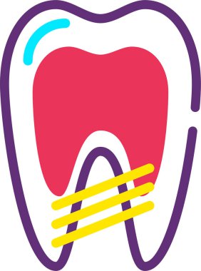 Diş. Web simgesi basit illüstrasyon