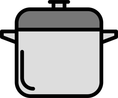 Mutfak. Web simgesi basit illüstrasyon