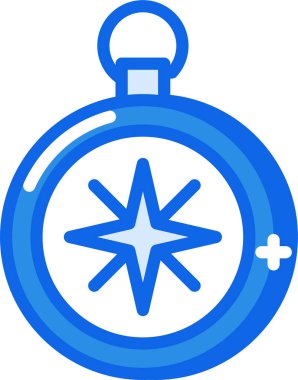 pusula web simgesi, basit vektör illüstrasyonu
