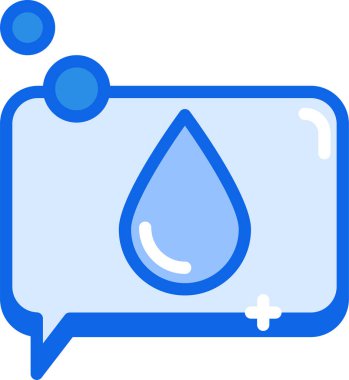 Sohbet web simgesi, basit vektör illüstrasyonu 