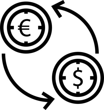 Para için. Web simgesi basit tasarım