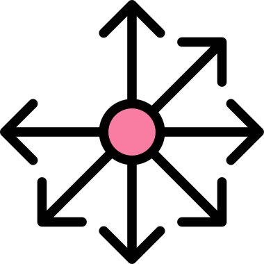 Oklar. Web simgesi basit illüstrasyon