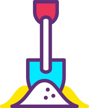 Kürek. Web simgesi basit tasarım