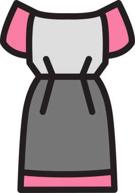 Kumaş. Web simgesi basit illüstrasyon