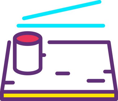 Havlu. Web simgesi basit illüstrasyon