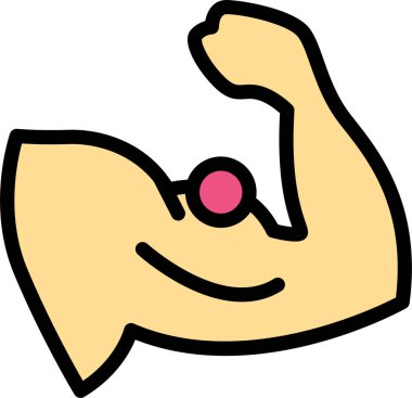 Kas yığını insan vücudunun çizgi film çizimi. 