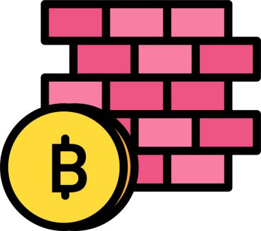 brick. Web simgesi basit illüstrasyon