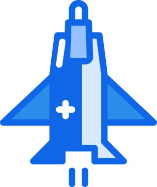 Roket ikonu. Web için polis oyuncağı vektör simgelerinin basit çizimi