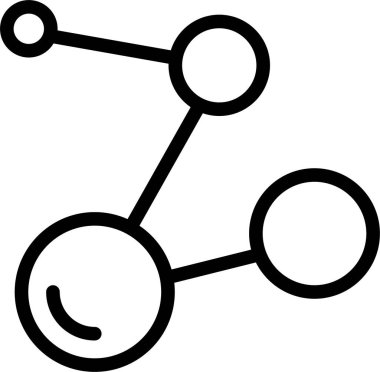 bağlantı ağ simgesi, basit vektör illüstrasyonu