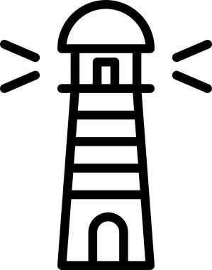 kule web simgesi, basit vektör illüstrasyonu