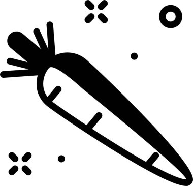 Havuç. Web simgesi basit illüstrasyon