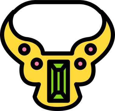 Zürafa. Web simgesi basit illüstrasyon