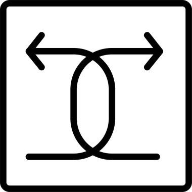 kutu ok web simgesi, basit vektör illüstrasyonu