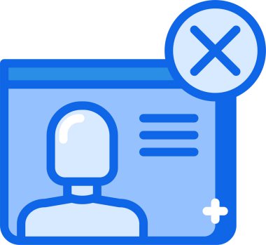 kullanıcı profili simgesi, basit vektör illüstrasyonu 