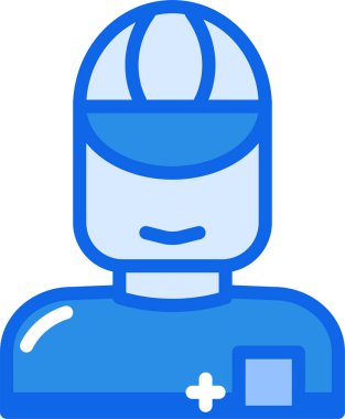 Doktor. Web simgesi basit illüstrasyon