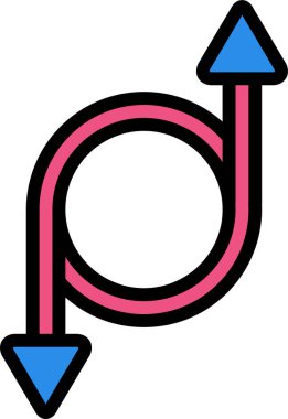 Ok. Web simgesi vektör illüstrasyonu