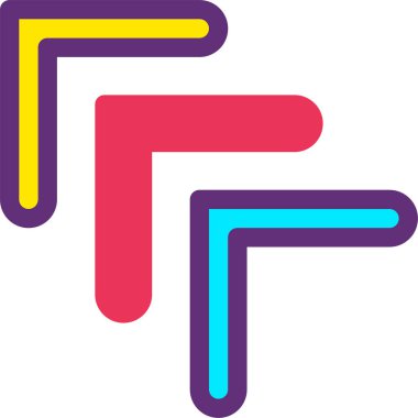 ok simgesi, satır biçimi, ince, morumsu, izole, menekşe gradyan arkaplan,