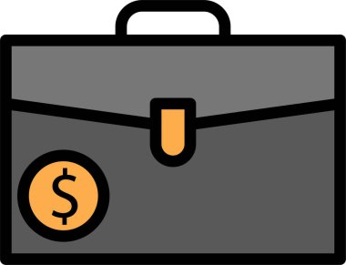 Çanta. Web simgesi basit tasarım