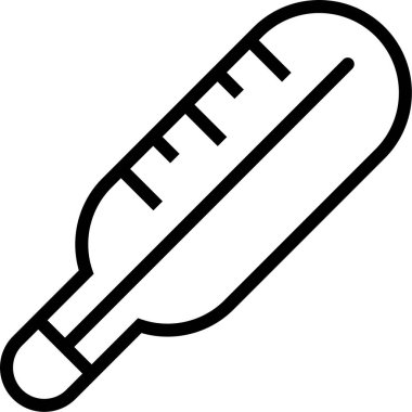 Termometre. Web simgesi basit illüstrasyon