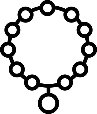 Kolye. Web simgesi basit illüstrasyon