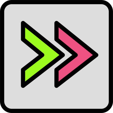 ok simgesi, vektör illüstrasyonu