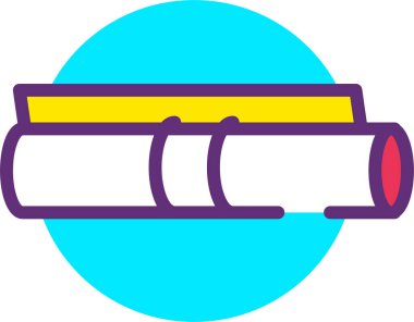 Mor ve mavi cam kavanoz simgesi