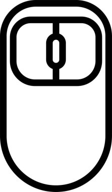 Bilgisayar faresi. Basit resimleme 