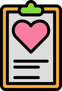 Aşk kartı. Web simgesi