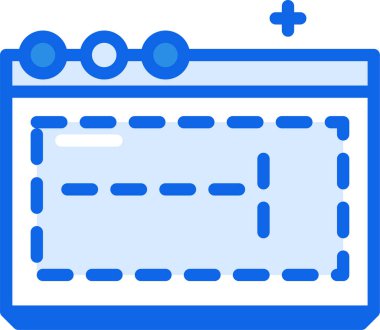 Web tarayıcı ızgarası simgesi, vektör illüstrasyonu beyaz arkaplanda izole edildi