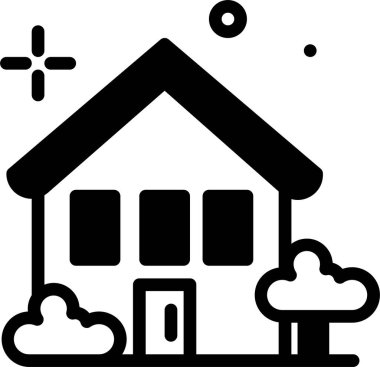 ev simgesi, vektör illüstrasyonu