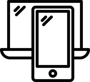 Cep telefonu. Basit resimleme