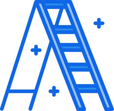 Mavi ve beyaz tıbbi haçın vektör çizimi