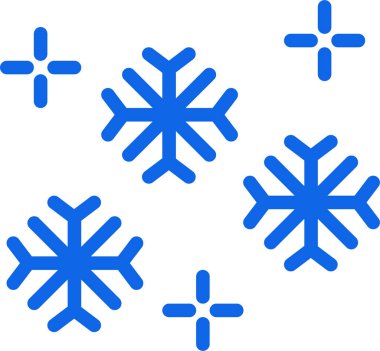 Kar Tanesi simgesinin vektör çizimi