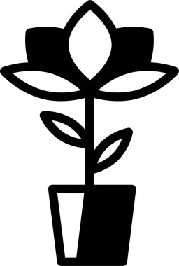 Bitki. Web simgesi basit tasarım