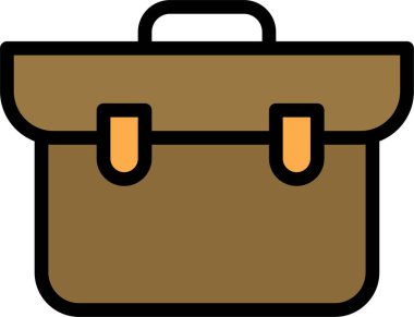 Çanta. Web simgesi basit illüstrasyon