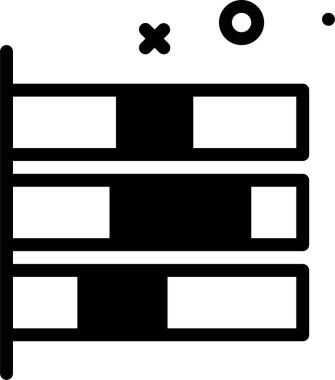 Beyaz arkaplanda izole edilmiş ikon ve vektör illüstrasyonunu istatistiksel olarak analiz et  