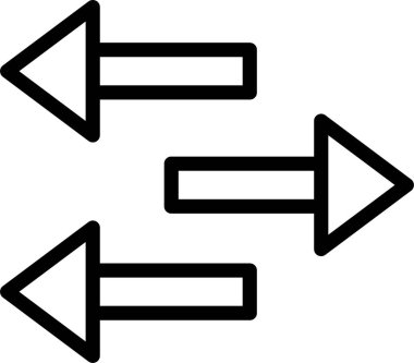 Ok. Web simgesi basit illüstrasyon