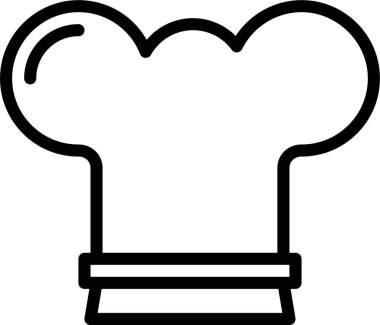 Şef. Web simgesi basit illüstrasyon