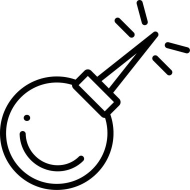 Bomba. Web simgesi basit illüstrasyon