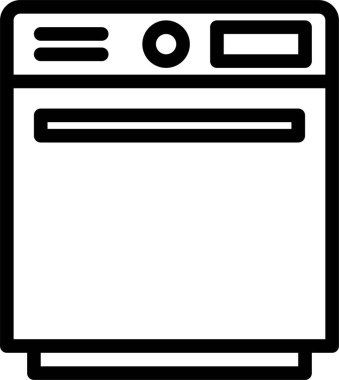 Fırın. Web simgesi basit illüstrasyon